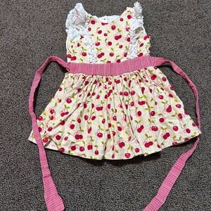 Persnickety 100% Cotton Cherry Dress Size 2T
